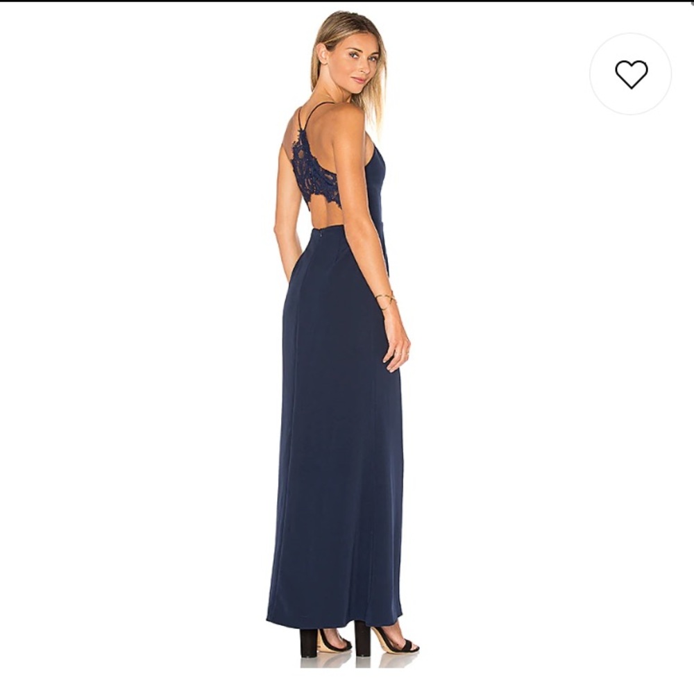 Lovers + Friends | Helena Gown in Navy - Picture 4 of 4